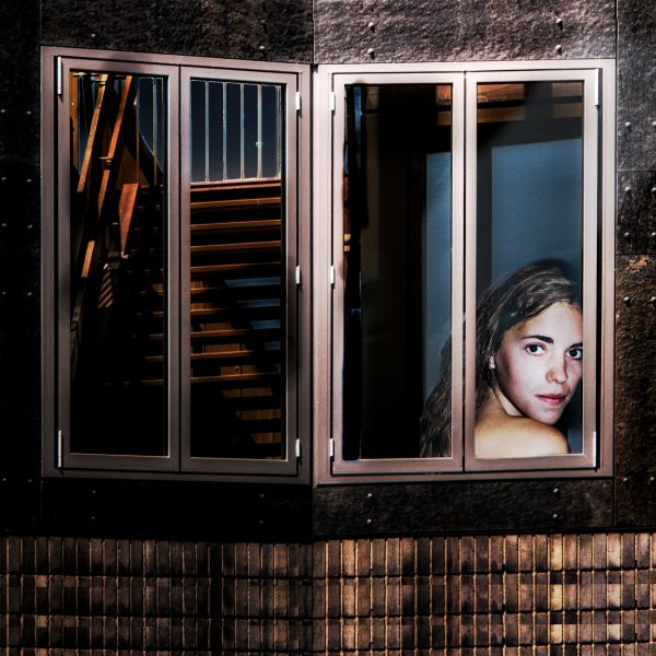 Woman staring